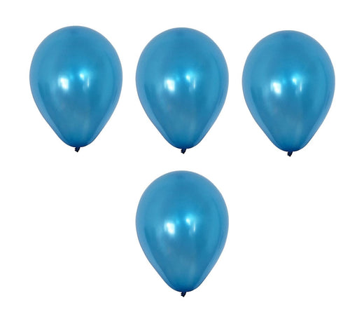 Set Baloane de Petrecere de Umflat Party Copii Adulti Tematice Albastru Metalic Inchis 10 buc Aniversari