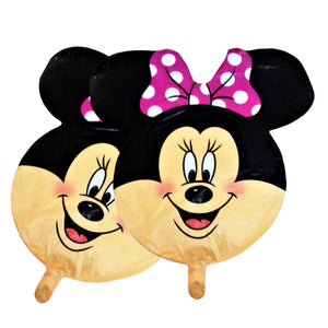 Balon Folie de Petrecere de Umflat Party Fetite Disney Cap de Minnie Mouse cu Buline 60 cm Aniversari