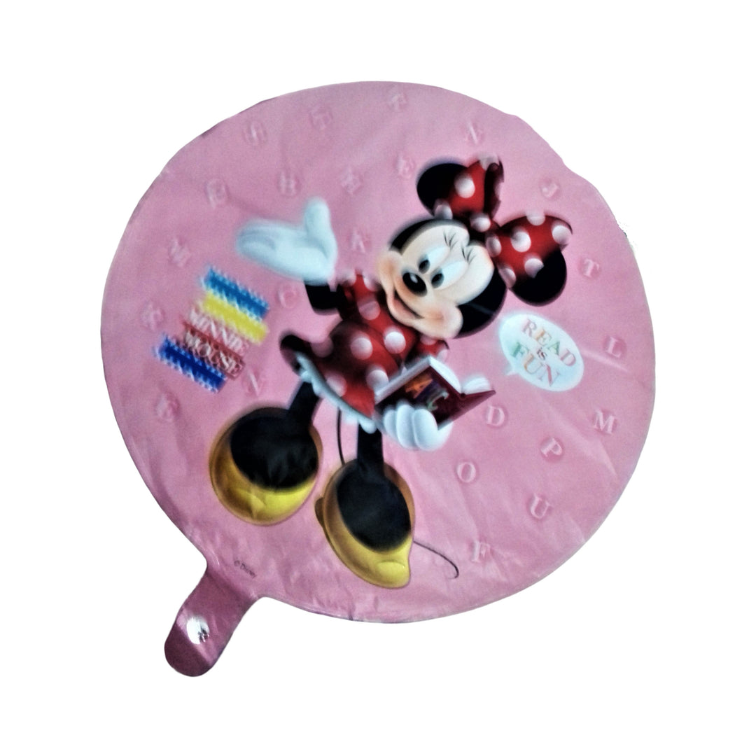 Balon Folie de Petrecere de Umflat Party Minnie Mouse Rosu cu Buline 55 cm