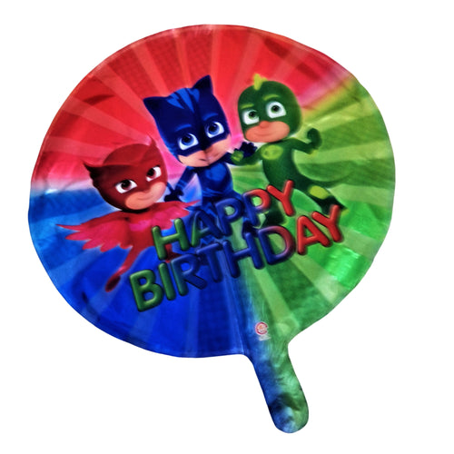 Balon Folie de Petrecere de Umflat Inima Rosie Disney Baieti Eroi in Pijamale Pj Masks 44 cm