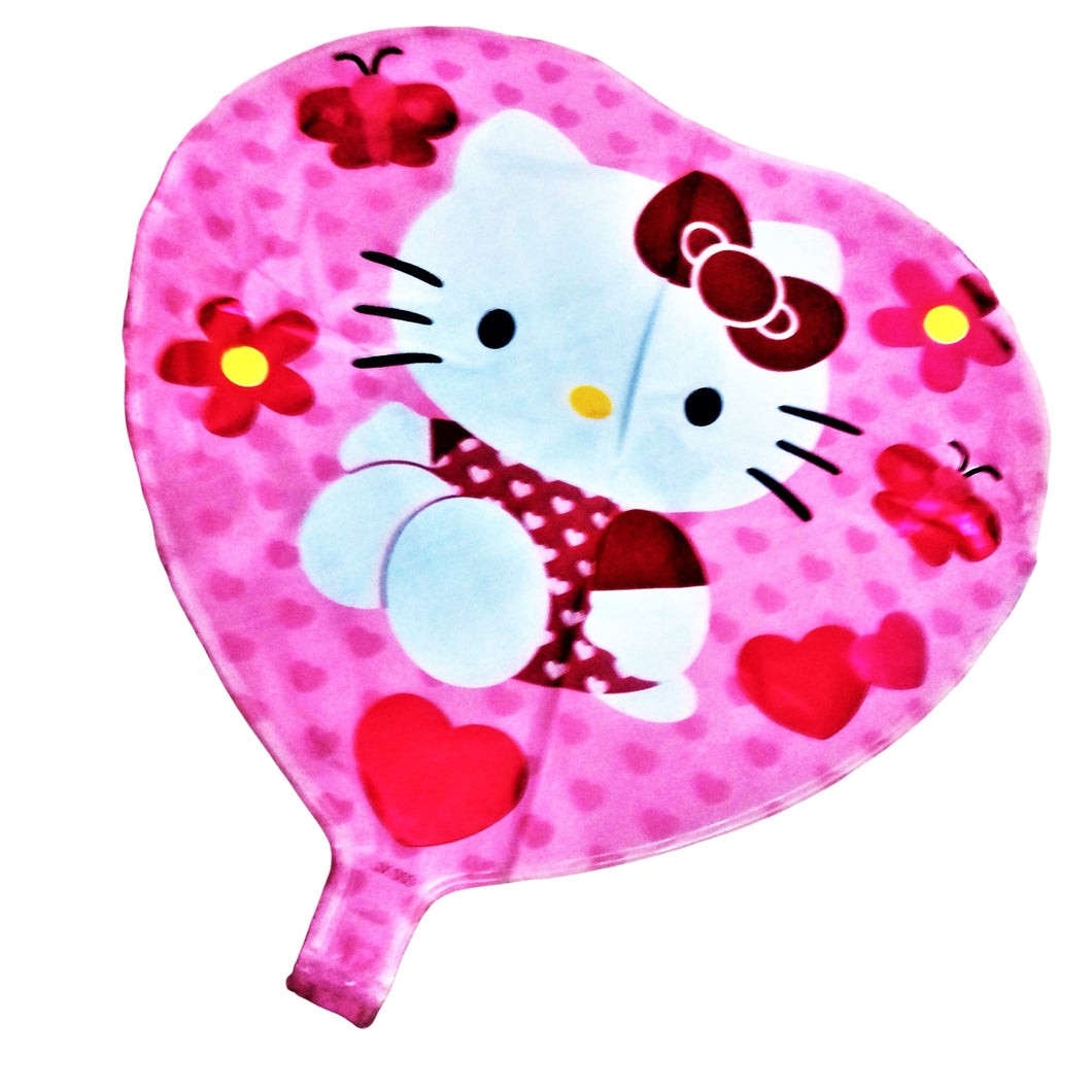 Balon Folie de Petrecere de Umflat Inima Party Baby Pisicuta Hello Kitty Pink 47 cm Aniversari Copii
