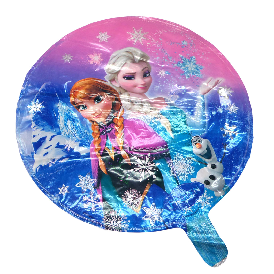 Balon Folie de Petrecere de Umflat Party Regatul de Gheata Frozen Regina Elsa si Ana Pink 45 cm
