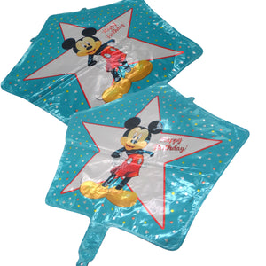 Balon Folie de Petrecere Aniversari Disney Mickey Mouse Star 45 cmBaieti Aniversari Fete  Happy Birthday