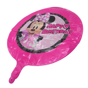Balon Folie de Petrecere Aniversari Disney Roz Buline Minnie Mouse Star 45 cm Party Aniversari Fete  Bow