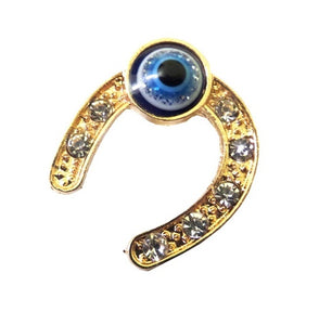 Bjuterie Cadou Femei Doamne Primavara 1 8 Martie Brosa Martisor cu Cristale Strasuri Potcoava Evil Eye Ochiul lui Horus Ziua Mamei