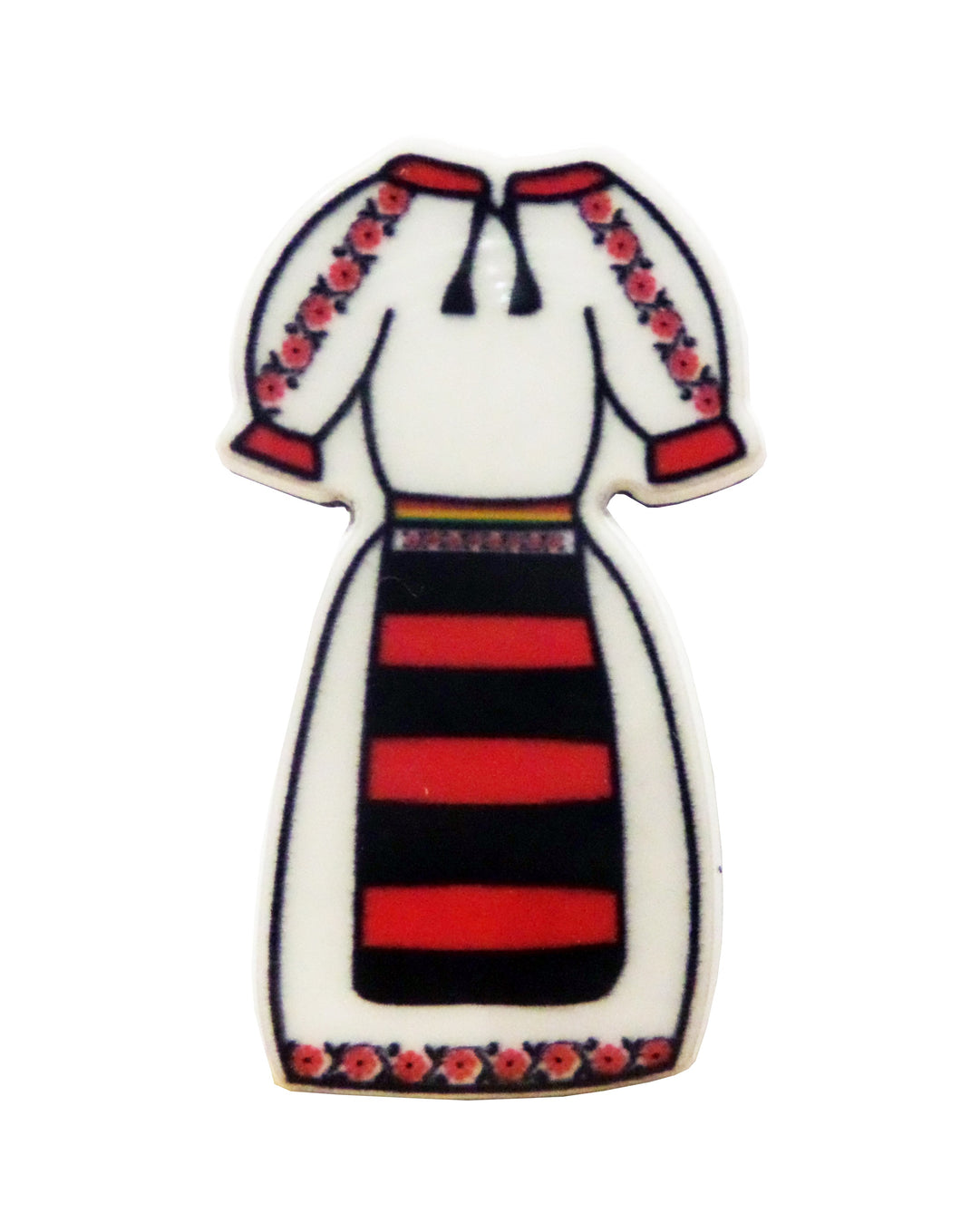 Brosa cu Motive Traditionale Martisor Rochie Maramures Populara Taraneasca