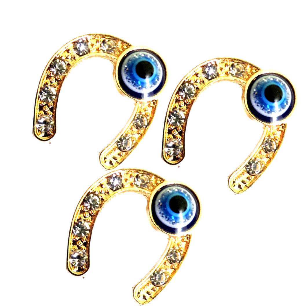 Brosa Martisor cu Strasuri Transparente Potcoava Evil Eye Ochiul lui Horus Cadou Doamne Femei 1 8 martie