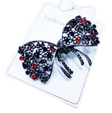 Încărcați imaginea în Galerie, Brosa pe Carton de Martisor 1 8 Martie Funda cu Strasuri Rosii-Albastre