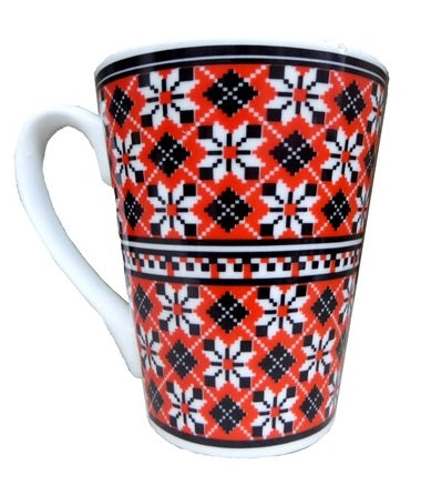 Cana de Apa din Ceramica Motive Traditionale Populare Romanesti Floare de Colt