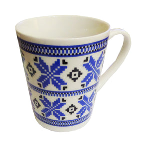 Cana de Apa Ceramica Motive Traditionale Cruce Albastru