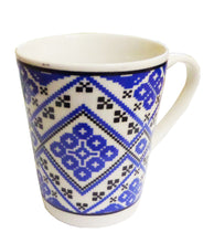 Încărcați imaginea în Galerie, Cana de Apa Ceramica Motive Traditionale Bujori Albastrii