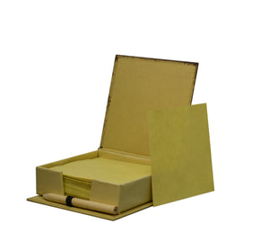 Set Cadou Barbati Domni in Cutie 2 Elemente Hartii Bloc-Notes Notite cu Creion Stil Retro