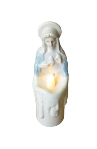 Craciun Decoratiune din Ceramica Lumanare cu Led Fecioara Maria