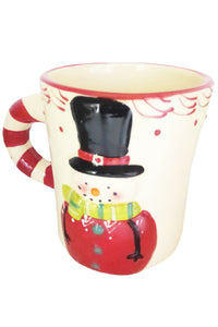 Cana Cadou Craciun 3D Ceramica Om de Zapada