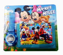 Încărcați imaginea în Galerie, Set Ceas de Mana Electronic si Portofel Copii Clubul lui Mickey Mouse si Minnie Mouse
