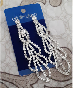 Bijuterii Cercei Eleganti de Nunta sau Ocazie pentru Mireasa cu Strasuri si Cristale Rhinestone
