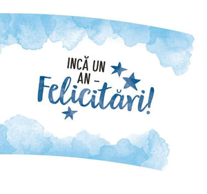 Cana Aniversara in Cutie Cadou ''Inca un An Felicitari''
