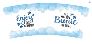 Cana Aniversara in Cutie Cadou ''Cel mai Bun Bunic din Lume''