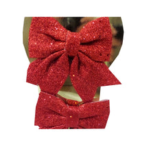 Încărcați imaginea în Galerie, Decoratiuni de Brad Funde Rosii Glitter Set 2 buc de Agatat pe Brad Pom