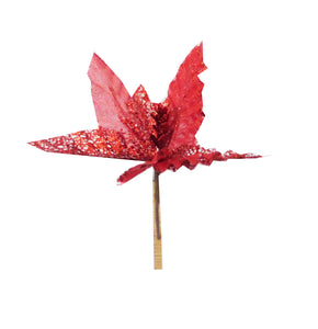 Decoratiune de Brad Craciunita Rosie Pick Up de Brad sau Ghiveci Decorativa