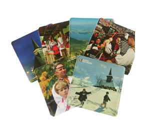 Set 6 Suporturi Pahare Coasters Romania Suvenir Port Popular Tara Oasului