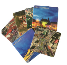 Încărcați imaginea în Galerie, Set 6 Suporturi Pahare Coasters Cadou Romania Suvenir Orasul Brasov Kronstadt