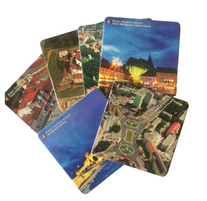 Set 6 Suporturi Pahare Coasters Cadou Romania Suvenir Orasul Brasov Kronstadt