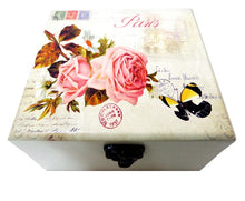 Încărcați imaginea în Galerie, CTBJ-0015 Cutie Bijuteriii cu Oglinda Roses Post Card2