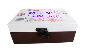 Cutie Caseta de Bijuterii cu Led Multicolor You and Me Model Floral