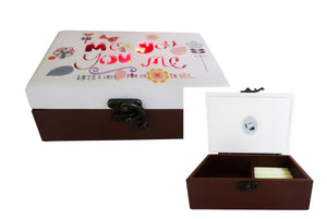 Cutie Caseta de Bijuterii cu Led Multicolor You and Me Model Floral
