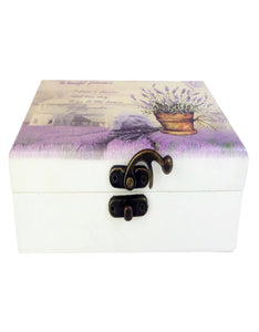 Caseta Bijuterii cu Oglinda Provence Post Card