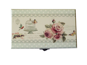 Caseta Oglinda Bijuterii Music Roses Carte Postala