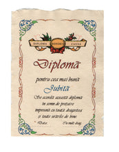 Încărcați imaginea în Galerie, Diploma Personalizata Pergament Cadou cu Mesaj Dedicatie pentru Cea Mai Buna Cea Mai Buna Iubita