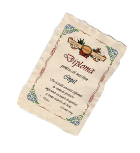 Diploma Pergament Cadou cu Mesaj Personalizat Dedicatie Cel Mai Bun Copil 21 cm
