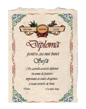 Încărcați imaginea în Galerie, Diploma Personalizata Pergament Cadou cu Mesaj Dedicatie pentru Cea Mai Buna Cea Mai Buna Sefa