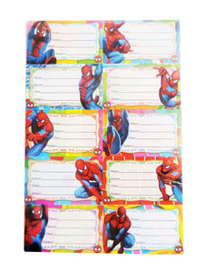 Etichete Scoala pentru Caiet Set Coala 2 8 buc Marvel Spiderman Omul Paianjen