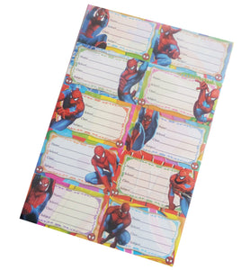 Etichete Scoala pentru Caiet Set Coala 2 8 buc Marvel Spiderman Omul Paianjen Scolare