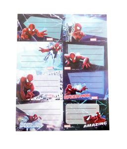 Etichete Scoala pentru Caiet Set 2 Coli cu 16 buc etichete Marvel Amazing Spiderman Omul Paianjen