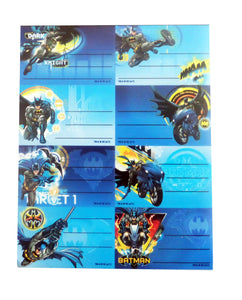Etichete Scoala pentru Caiet Set 2 Coli sau 16 buc Etichete Marvel Batman Knight Omul Liliac