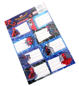 Etichete Scoala pentru Caiet Set 2 Coli sau 16 buc Etichete Marvel Spiderman Amazing Omul Paianjen de Lipit Scolare