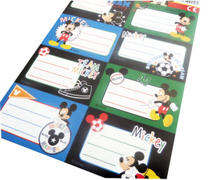Etichete Scoala pentru Caiet Set 2 Coli sau 16 buc Etichete Disney Football Mickey Mouse Minnie