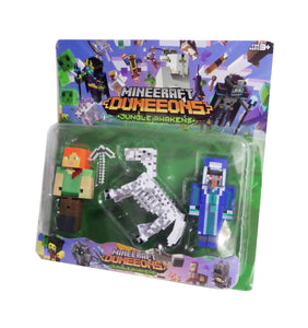 Set Jucarii Figurine Lego Cadou pentru Copii Minecraft Dungeons 4 buc Cadou Baieti Steve