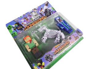 Set Jucarii Figurine Lego Cadou pentru Copii Minecraft Duneeons Jungle Awakens Steve 4 buc Cadou Baieti