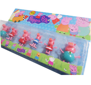 Set Jucarii Figurine Disney pentru Copii Purcelusa Peppa Pig 6 buc Cadou Baieti fete
