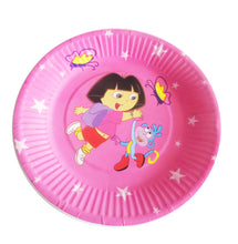 Încărcați imaginea în Galerie, Farfurii din Carton Disney de Petrecere Party Copii Set 10 buc Dora Exploratoarea si Maimuta Boots Desene Animate