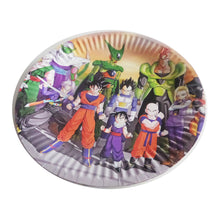 Încărcați imaginea în Galerie, Farfurii din Carton Disney de Petrecere Party Copii Set 10 buc Anime Naruto SuperEroi Desene Japoneze Baieti Dragon Ball Z