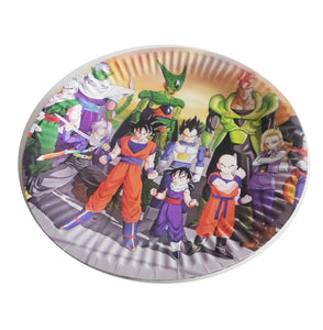 Farfurii din Carton Disney de Petrecere Party Copii Set 10 buc Anime Naruto SuperEroi Desene Japoneze Baieti Dragon Ball Z
