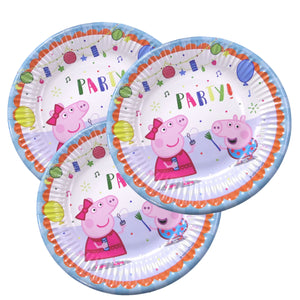 Farfurii din Carton de Petrecere Party Copii Set 6 buc Disney Peppa Purcelusa Pig Party 19 cm Copii Baieti fete