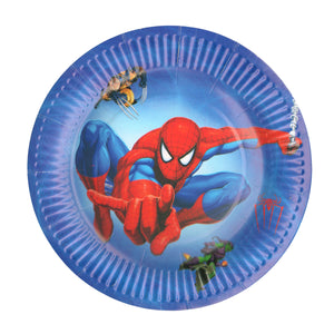 Farfurii din Carton Disney de Petrecere Party Copii Set 10 buc Marvel Super Sense  Spiderman Omul Paianjen 19 cm