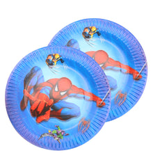 Încărcați imaginea în Galerie, Farfurii din Carton Disney de Petrecere Party Copii Set 10 buc Marvel Super Sense  Spiderman Omul Paianjen 19 cm Baieti Petreceri